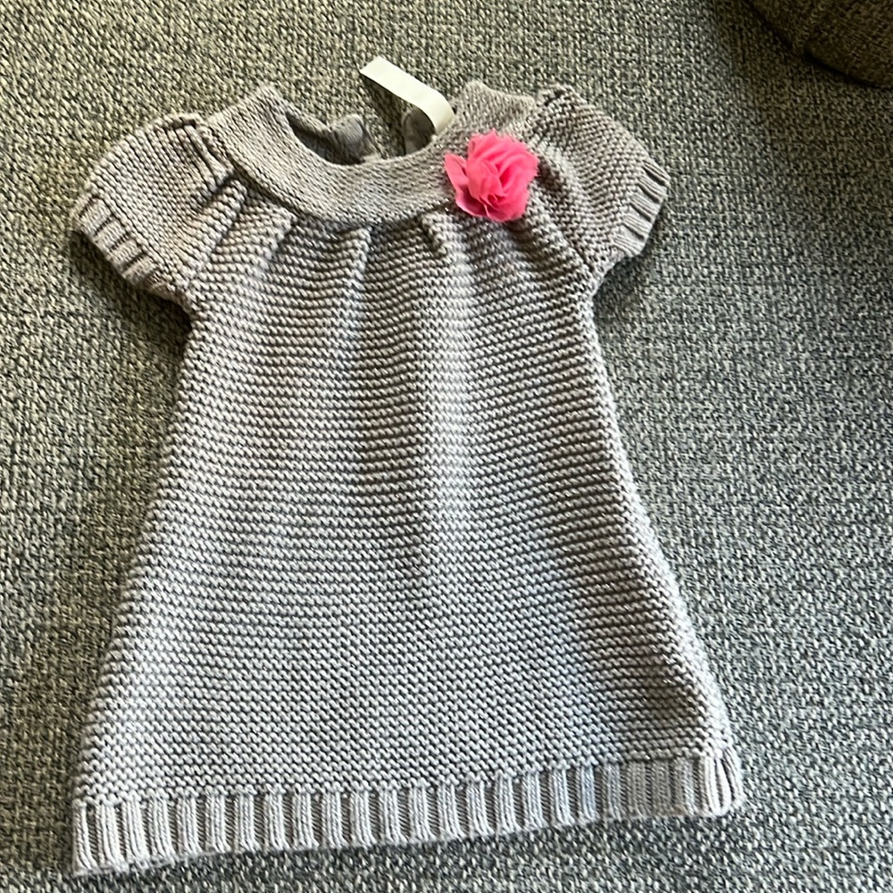 Cherokee grey sweater dress size 18m